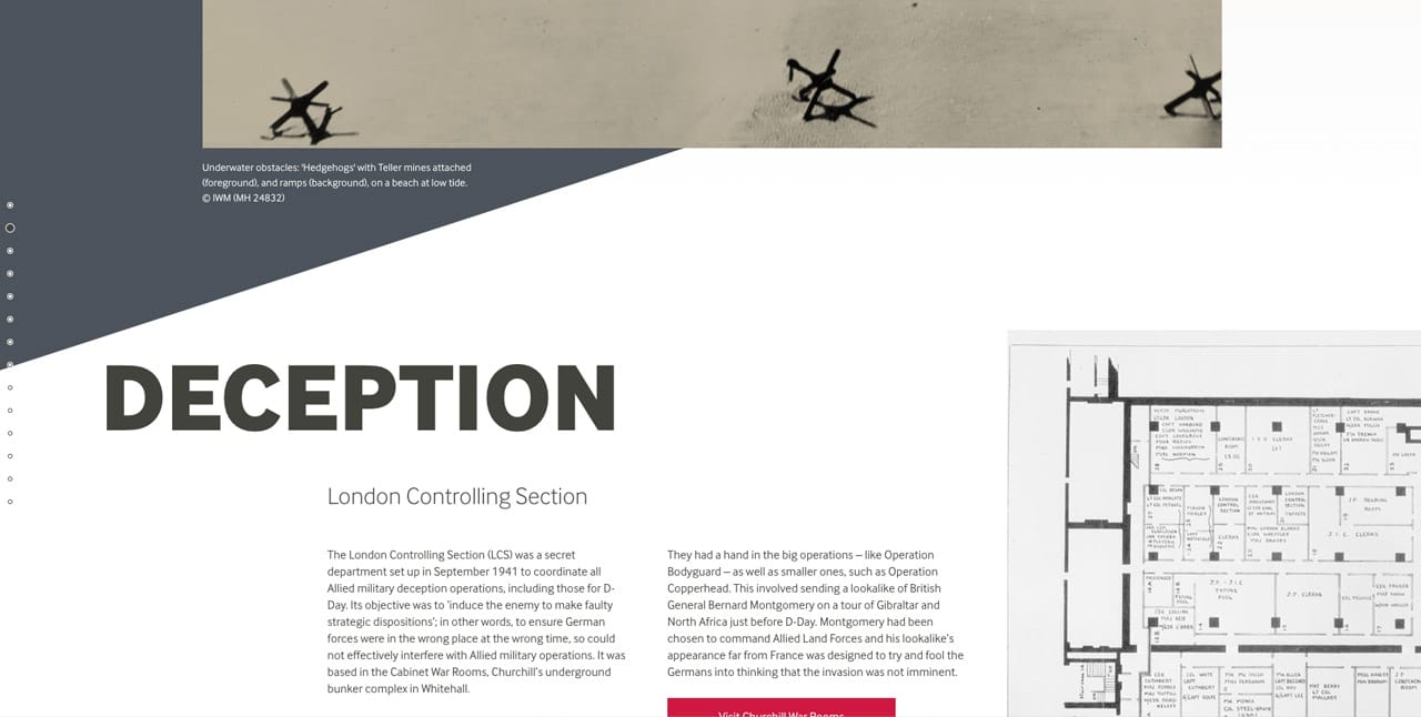 Image showing a break between vertical and horizontal content